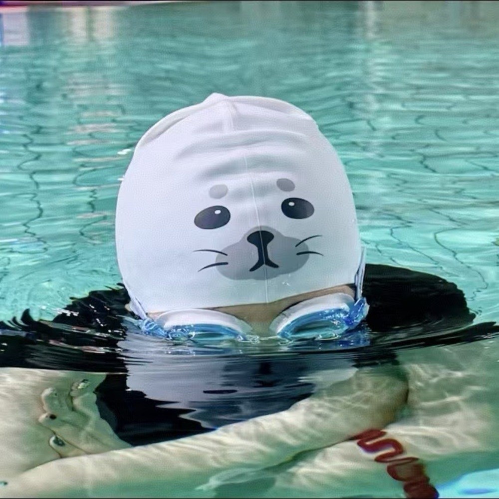 Swim Hat Silicone - قبعة سباحة لطيفة مقاومة للماء من